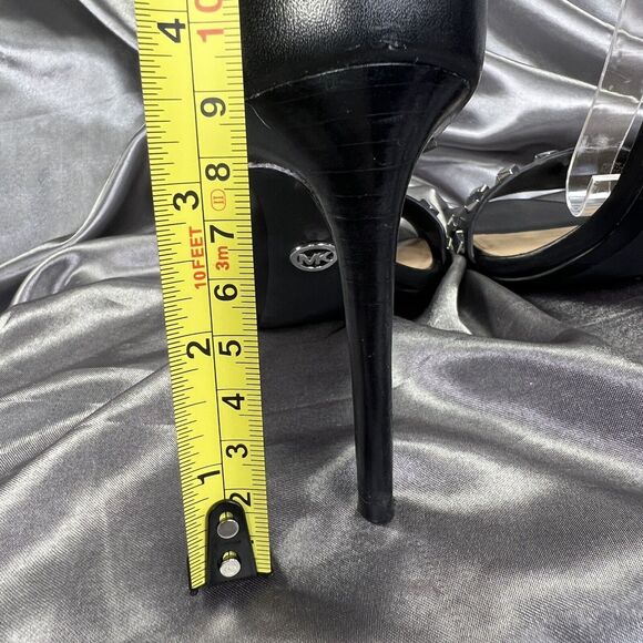 Michael Kors Studded High Heels Women's size 5.5 Stiletto Black Silver‎ Worn 2x - Picture 9 of 16